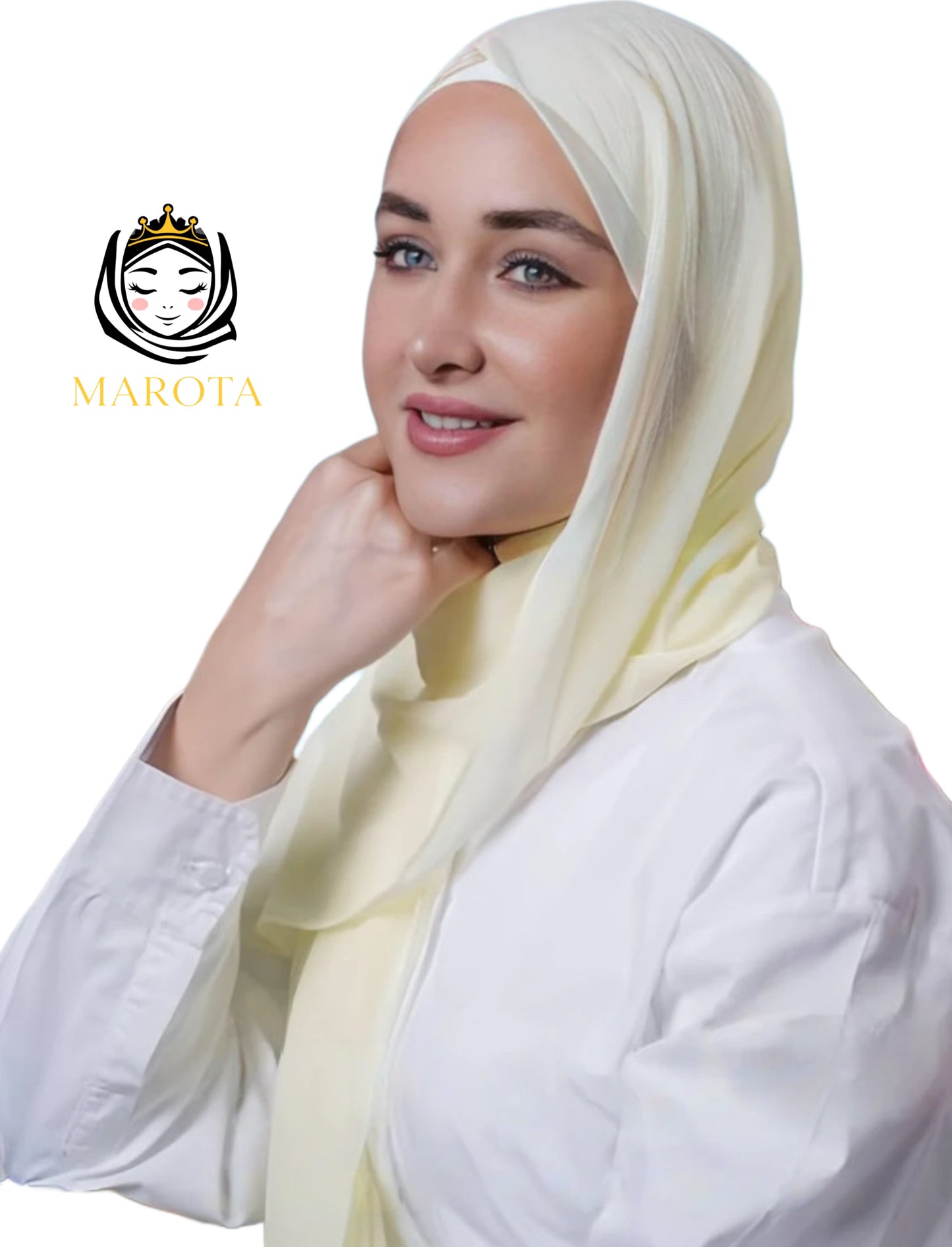 شال قماشة كريب سادة