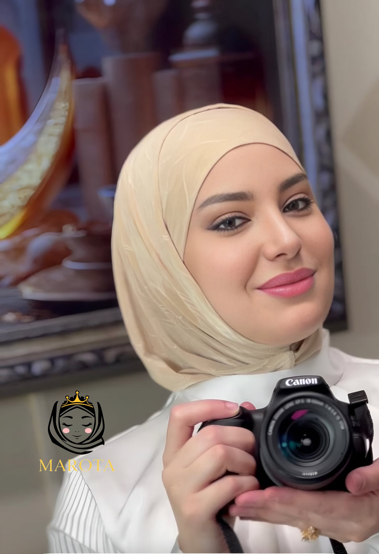 Zweiteiliger, verzierter Hijab ,حجاب قطعتين مزخرف