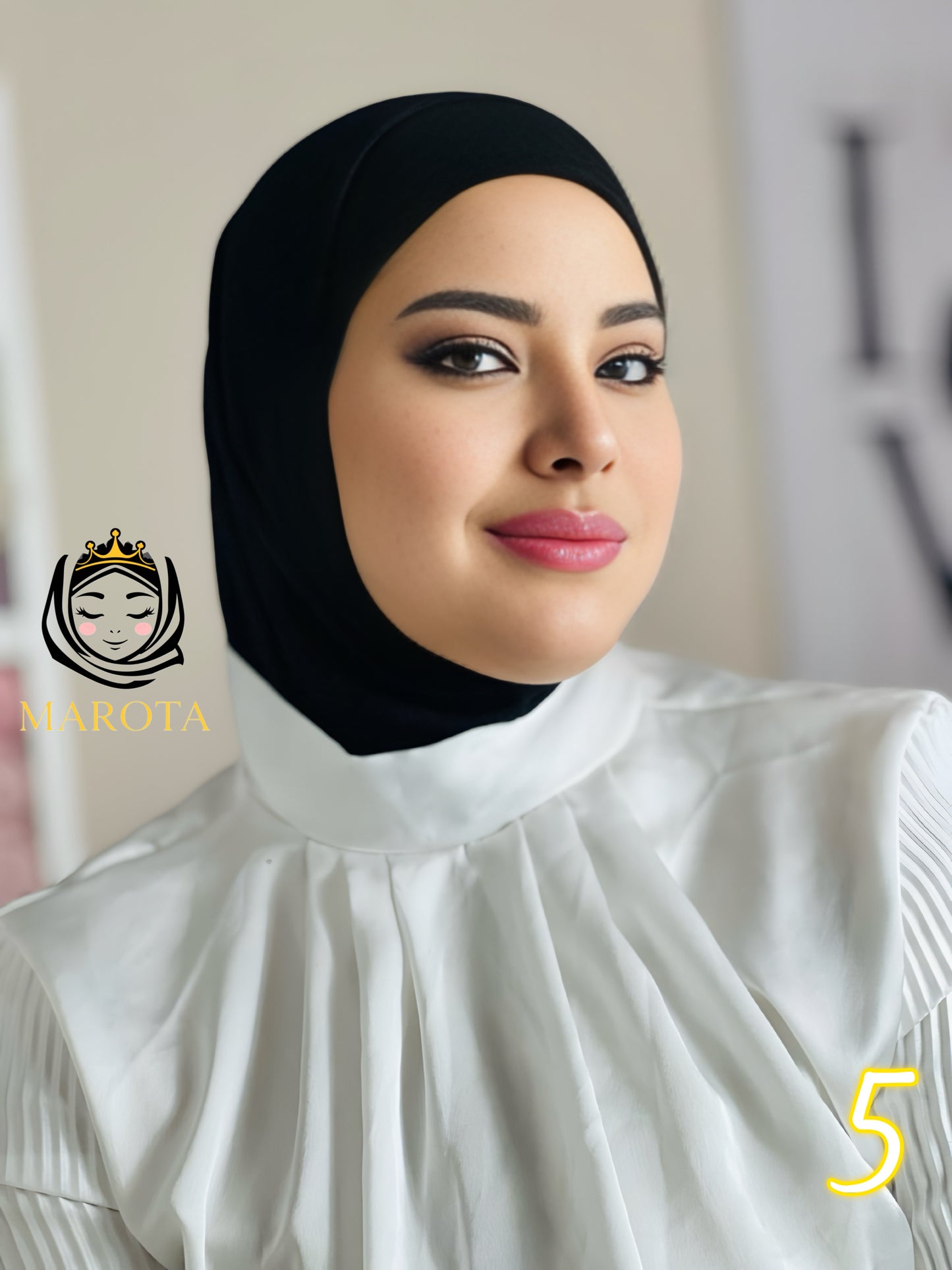 Baumwolle zwei Teile Hijab , حجاب قطعتين قطن