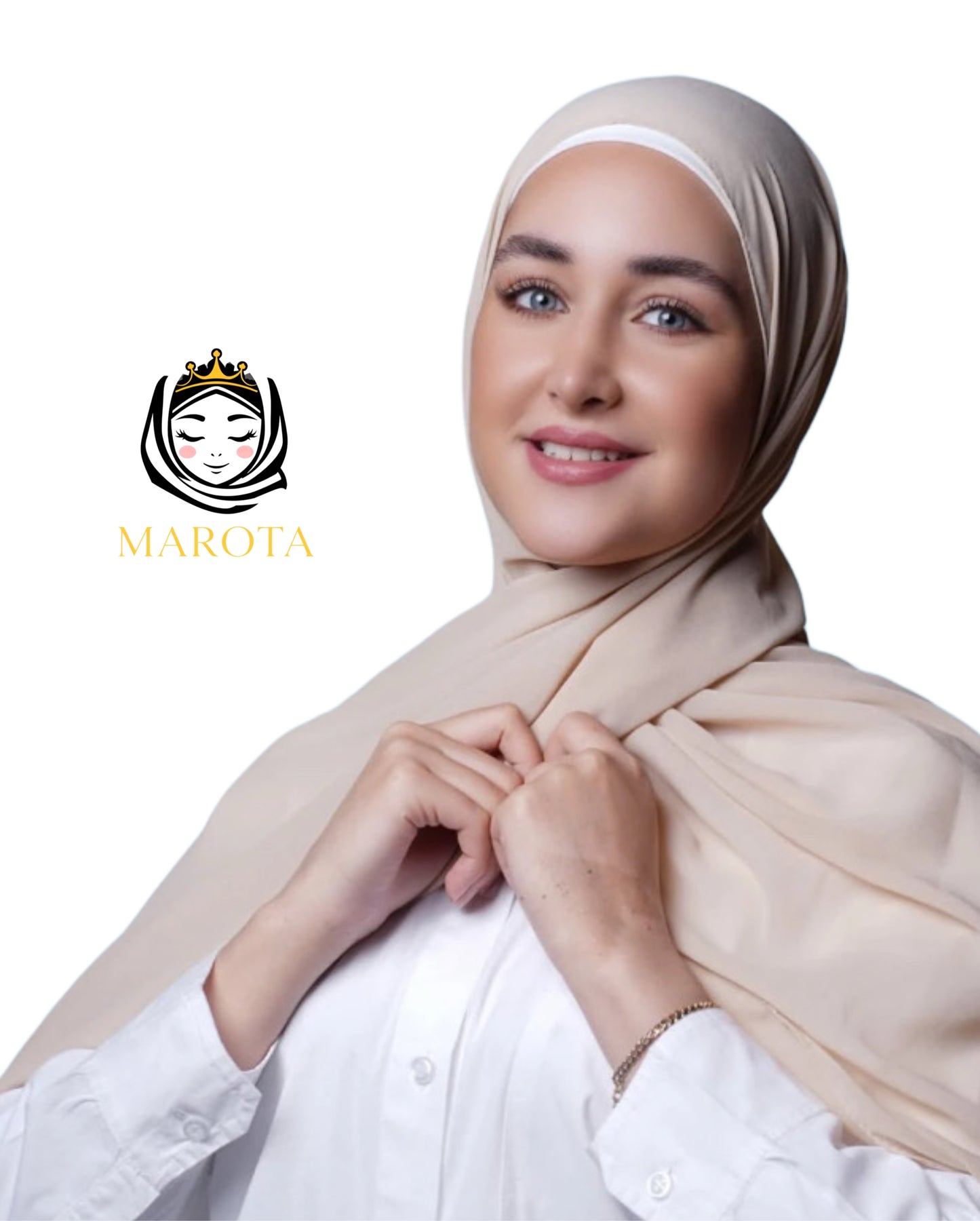 شال قماشة كريب سادة