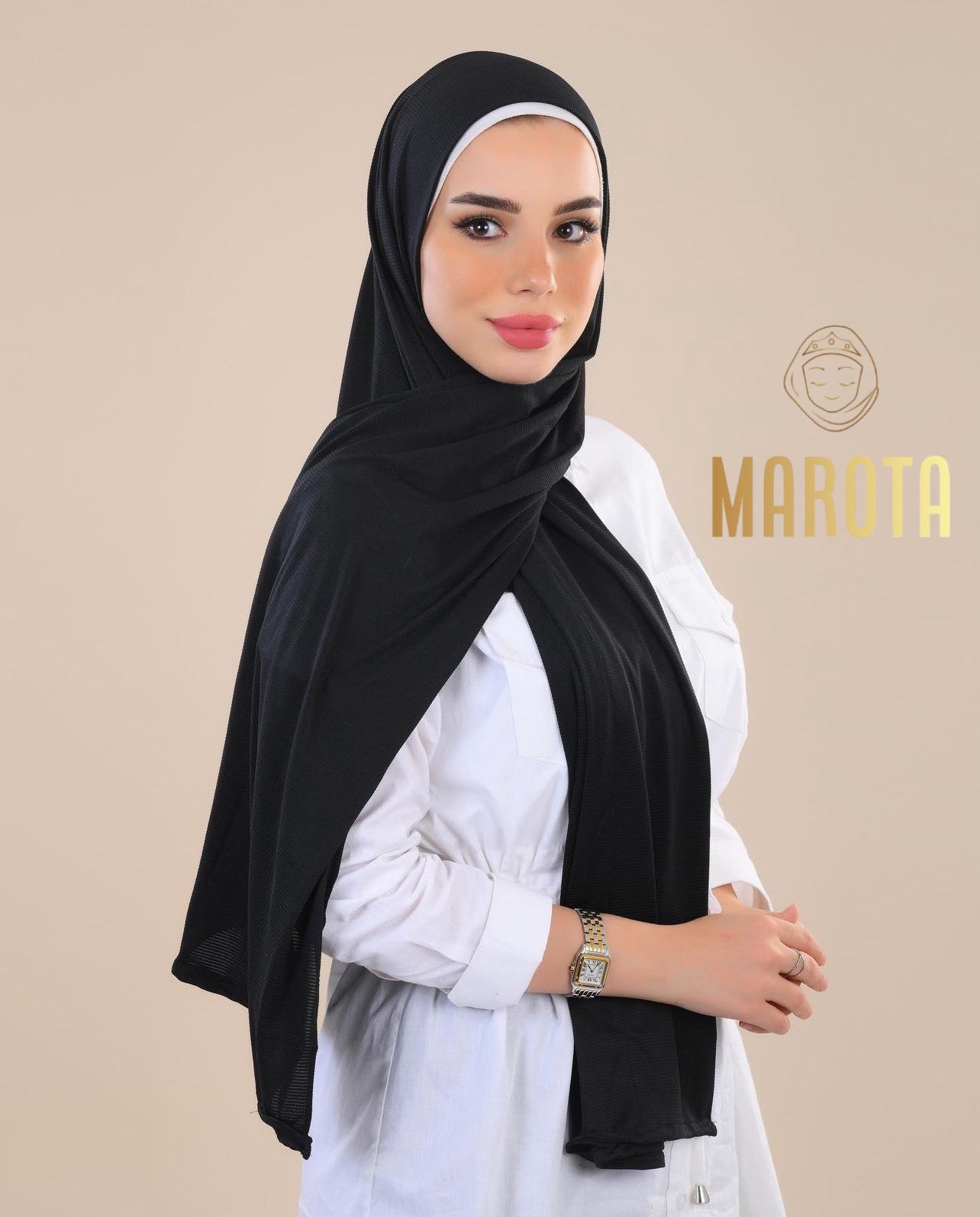 حجاب الاكوا حجاب عملي مابيحتاج دبوس