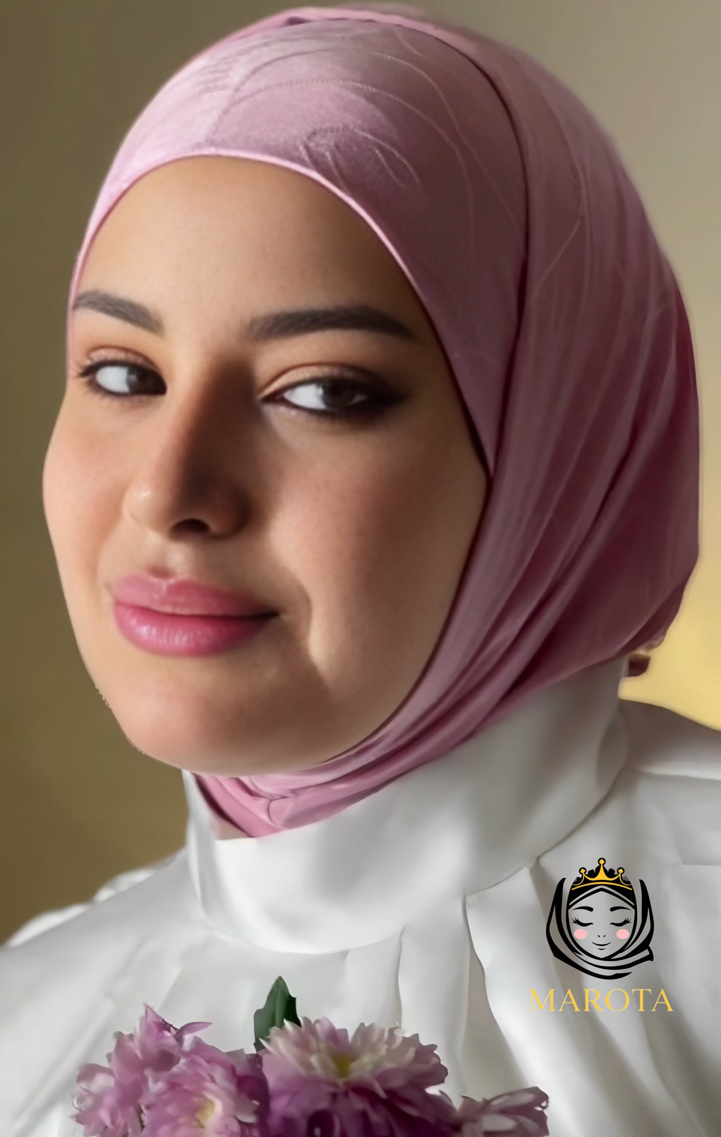 Zweiteiliger, verzierter Hijab ,حجاب قطعتين مزخرف