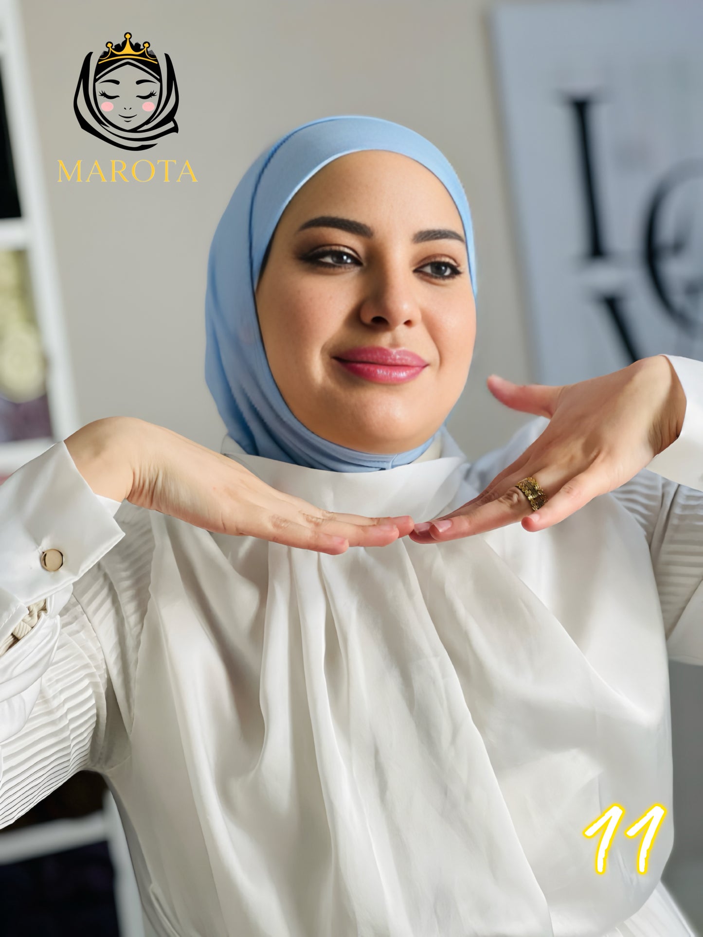 Baumwolle zwei Teile Hijab , حجاب قطعتين قطن