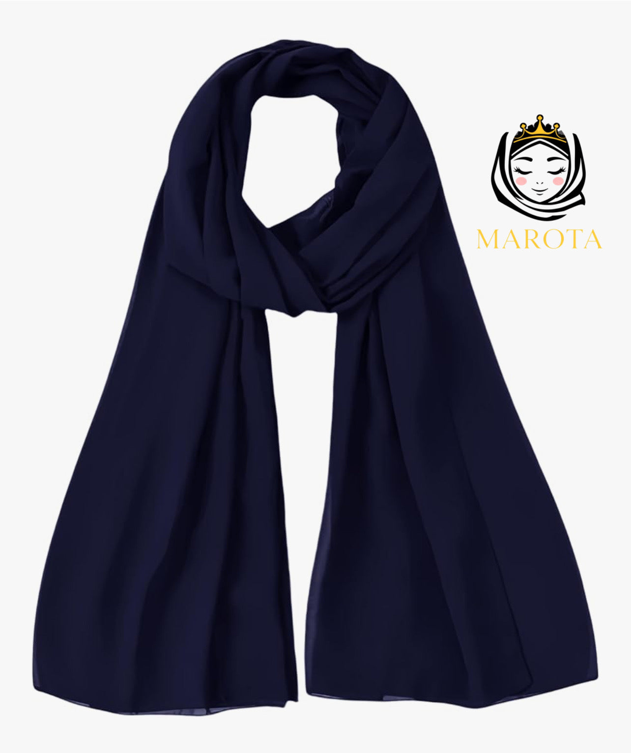 شال قماشة كريب سادة