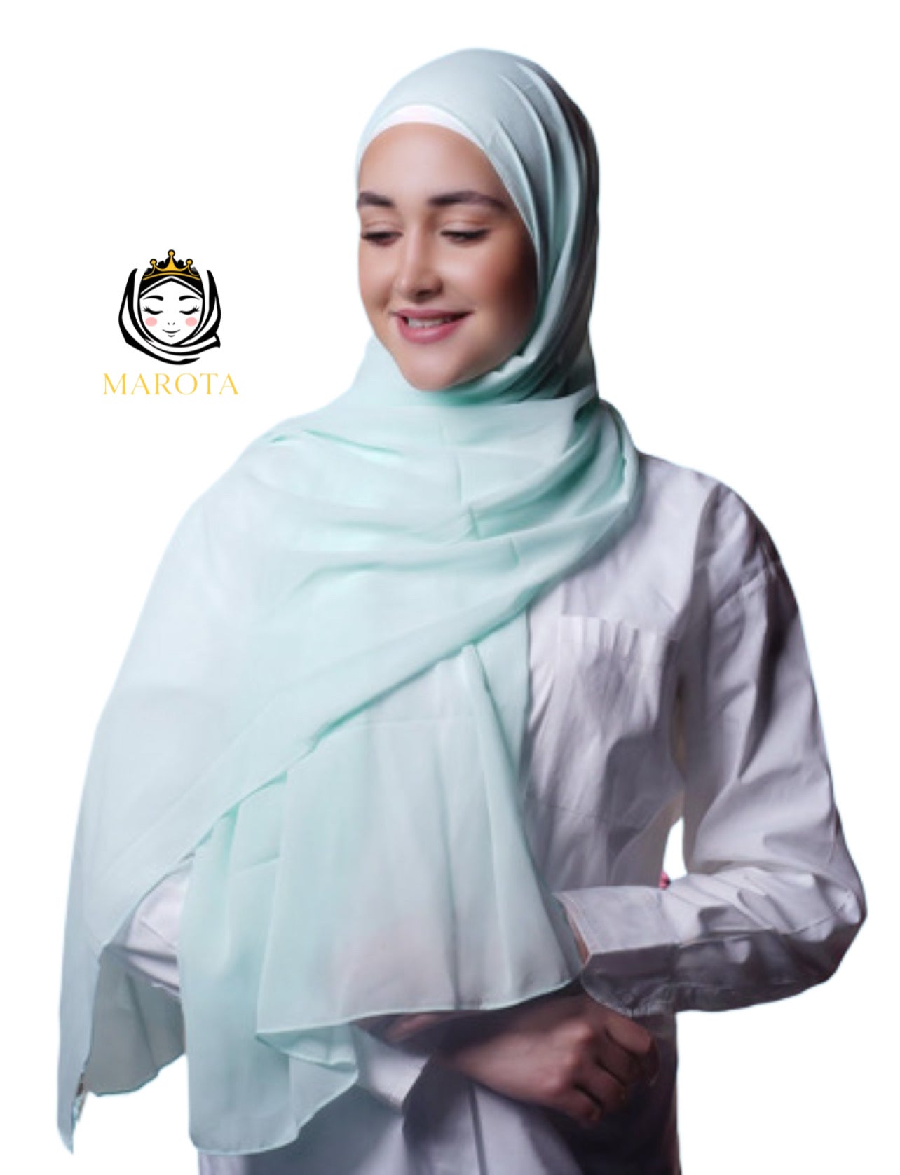 شال قماشة كريب سادة