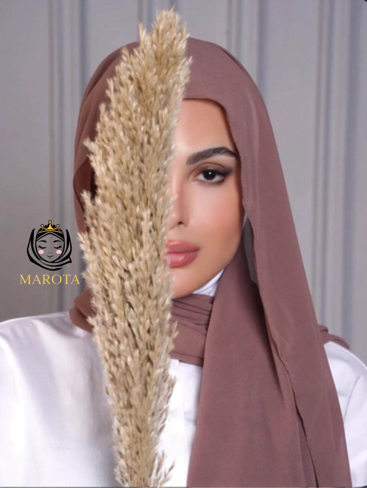 شال قماشة كريب سادة